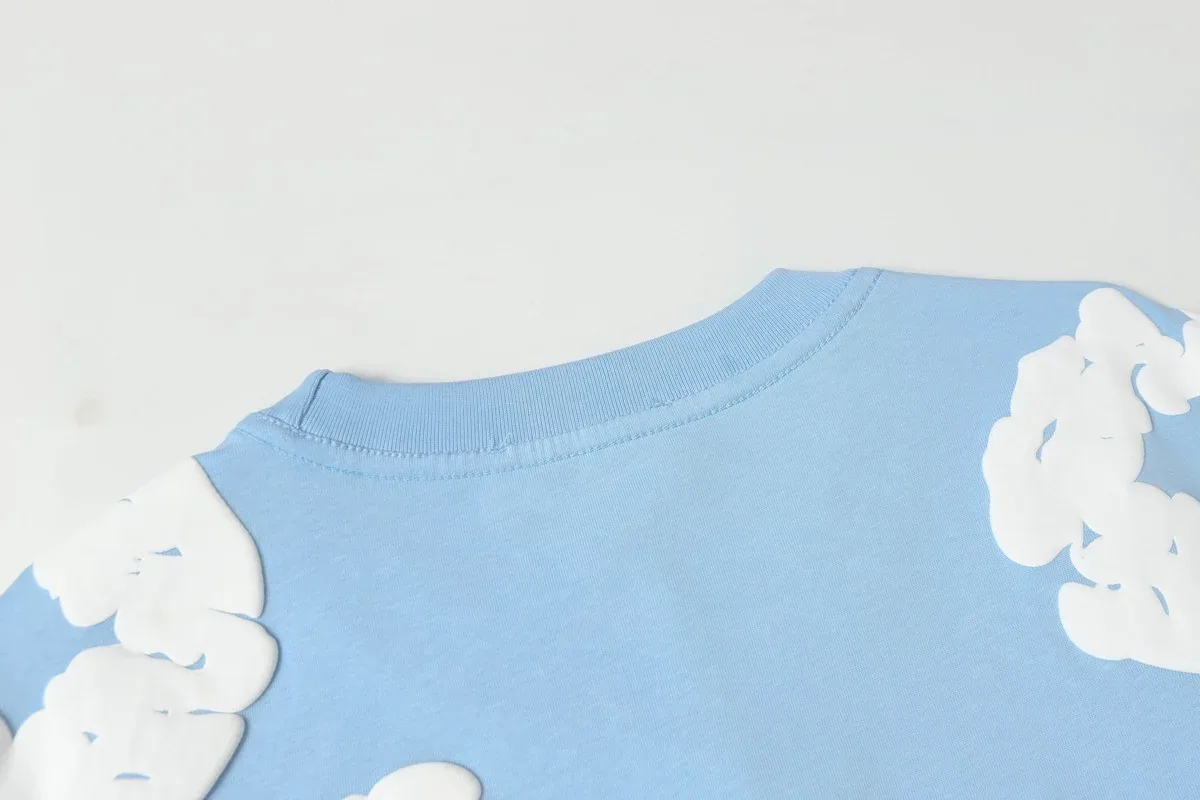 Denim Tears Cotton Wreath T-Shirt Blue — view 4
