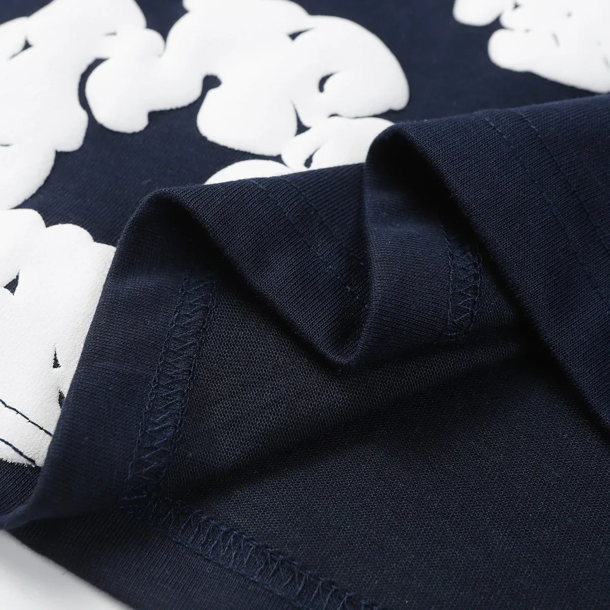 Denim Tears Cotton Wreath T-Shirt Navy — view 5