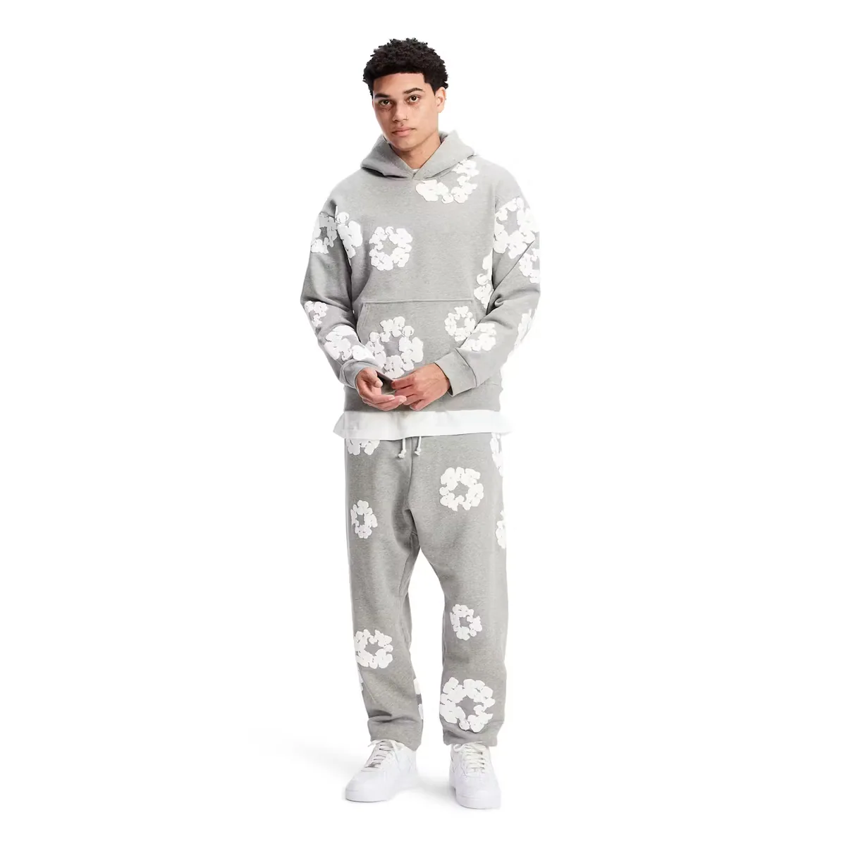Denim Tears The Cotton Wreath Sweatshirt Grey — view 6