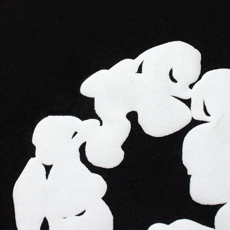Denim Tears Cotton Wreath Tank Top Black (White Print) — view 6