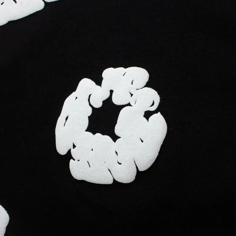 Denim Tears Cotton Wreath Tank Top Black (White Print) — view 7