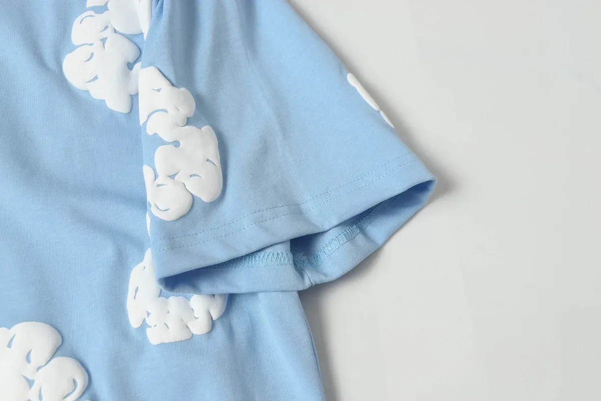 Denim Tears Cotton Wreath T-Shirt Blue — view 7