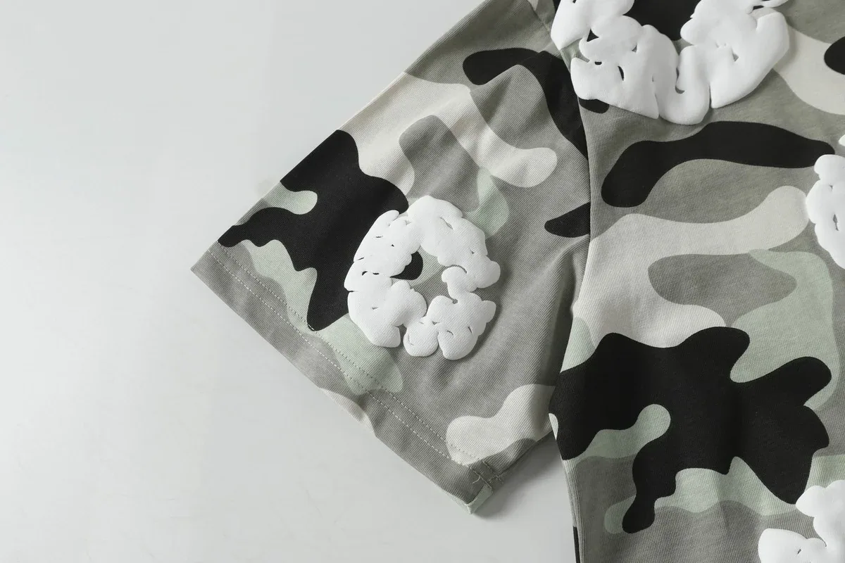 Denim Tears Cotton Wreath T-Shirt Grey Camo — view 8