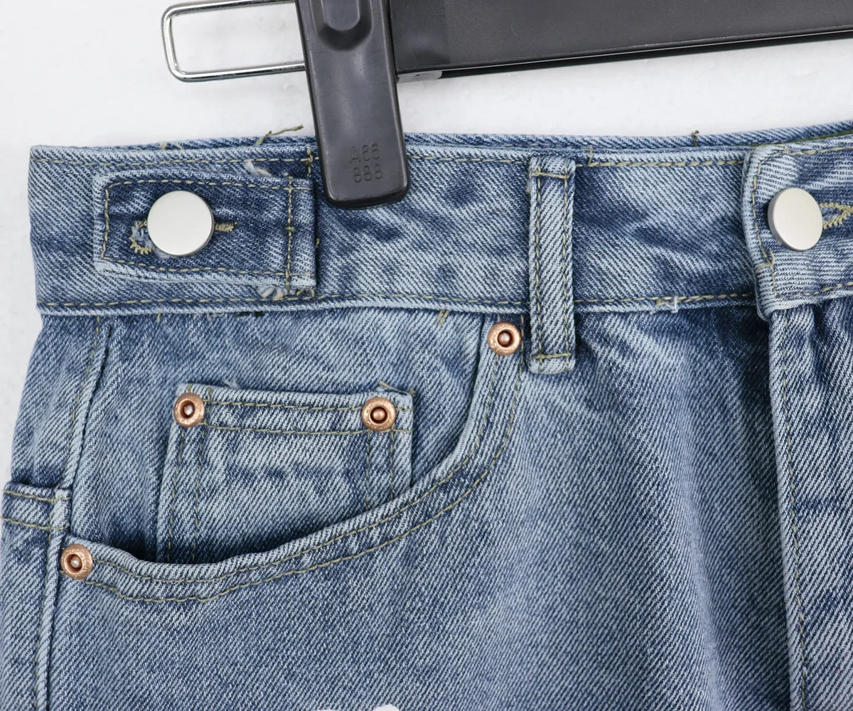 Denim Tears Cotton Wreath Denim Shorts “Vintage Blue Wash” — view 5
